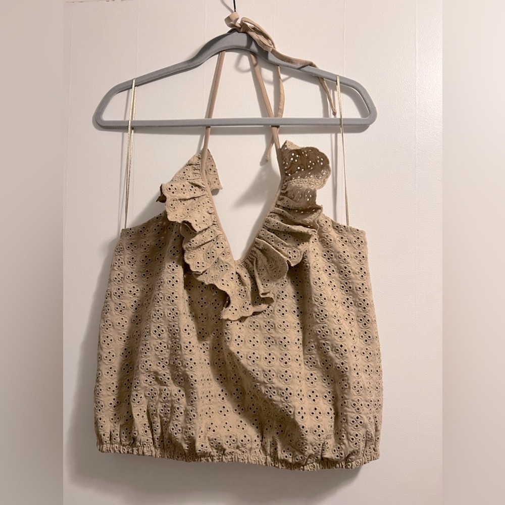 Express Ruffle Halter Top! - Picture 2 of 7